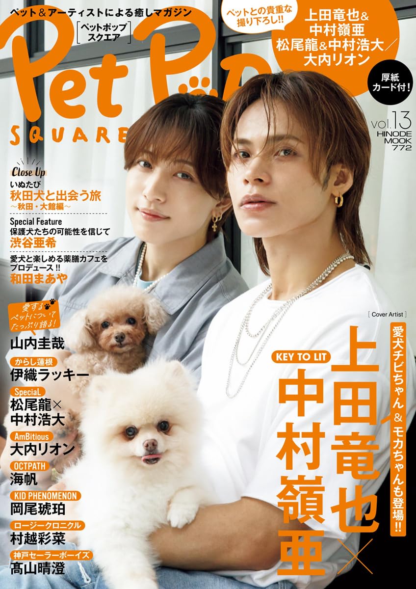 up poompat Pet Hipster 雑誌 ペットポップスクエア vol.13 [COVER:上田竜也×中村嶺亜] (HINODE MOOK